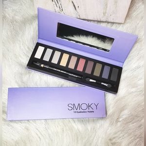 Profusion Smoky 10 Color Eyeshadow Palette With Eyeliner & Brush